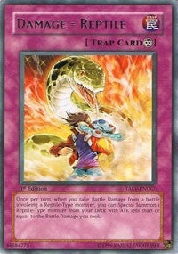 Damage = Reptile (67) - YuGiOh Single