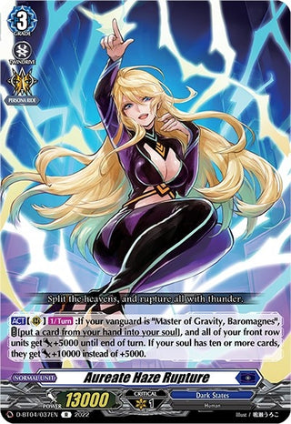 Aureate Haze Rupture (4037) [D-BT04] - Cardfight Vanguard Single