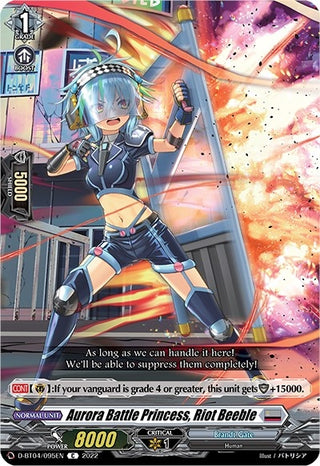 Aurora Battle Princess Riot Beeble (4095) [D-BT04] - Cardfight Vanguard Single