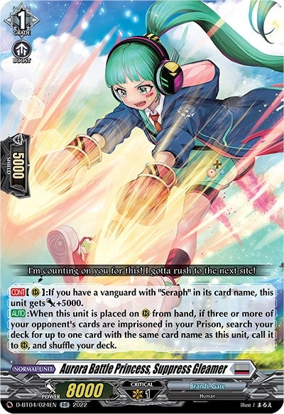 Aurora Battle Princess Suppress Gleamer (4024) [D-BT04] - Cardfight Vanguard Single