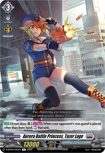 Aurora Battle Princess Tazer Lage (4043) [D-BT04] - Cardfight Vanguard Single