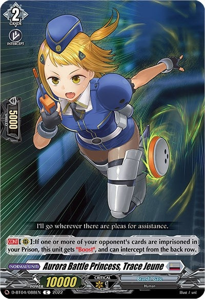 Aurora Battle Princess Trace Jeune (4088) [D-BT04] - Cardfight Vanguard Single