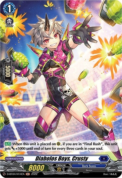 Diabolos Boys Crusty (Holo) (414) [D-BT04] - Cardfight Vanguard Single