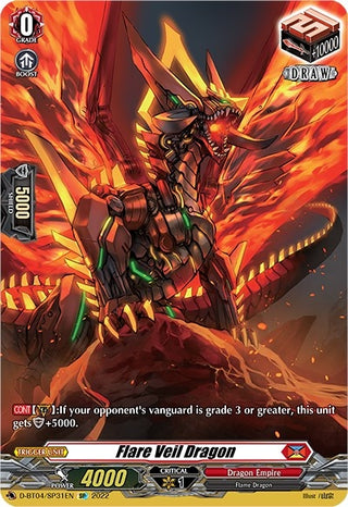 Flare Veil Dragon (SP) (431) [D-BT04] - Cardfight Vanguard Single