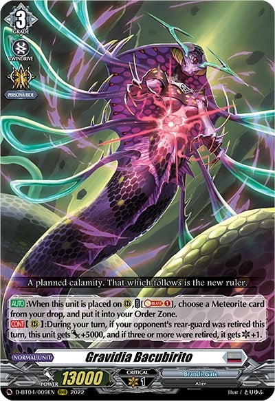 Gravidia Bacubirito (4009) [D-BT04] - Cardfight Vanguard Single
