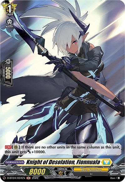 Knight of Desolation Fionnuala (Holo) (434) [D-BT04] - Cardfight Vanguard Single