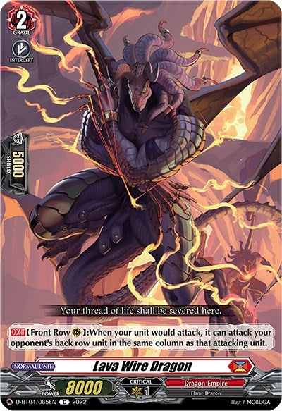Lava Wire Dragon (4065) [D-BT04] - Cardfight Vanguard Single