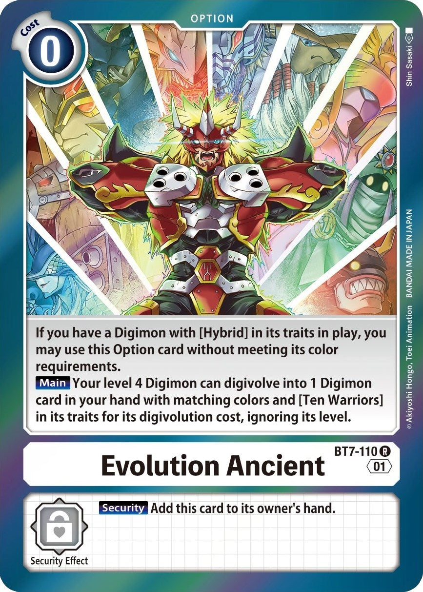 Evolution Ancient (7110) [BT07] - Digimon Card Game Single