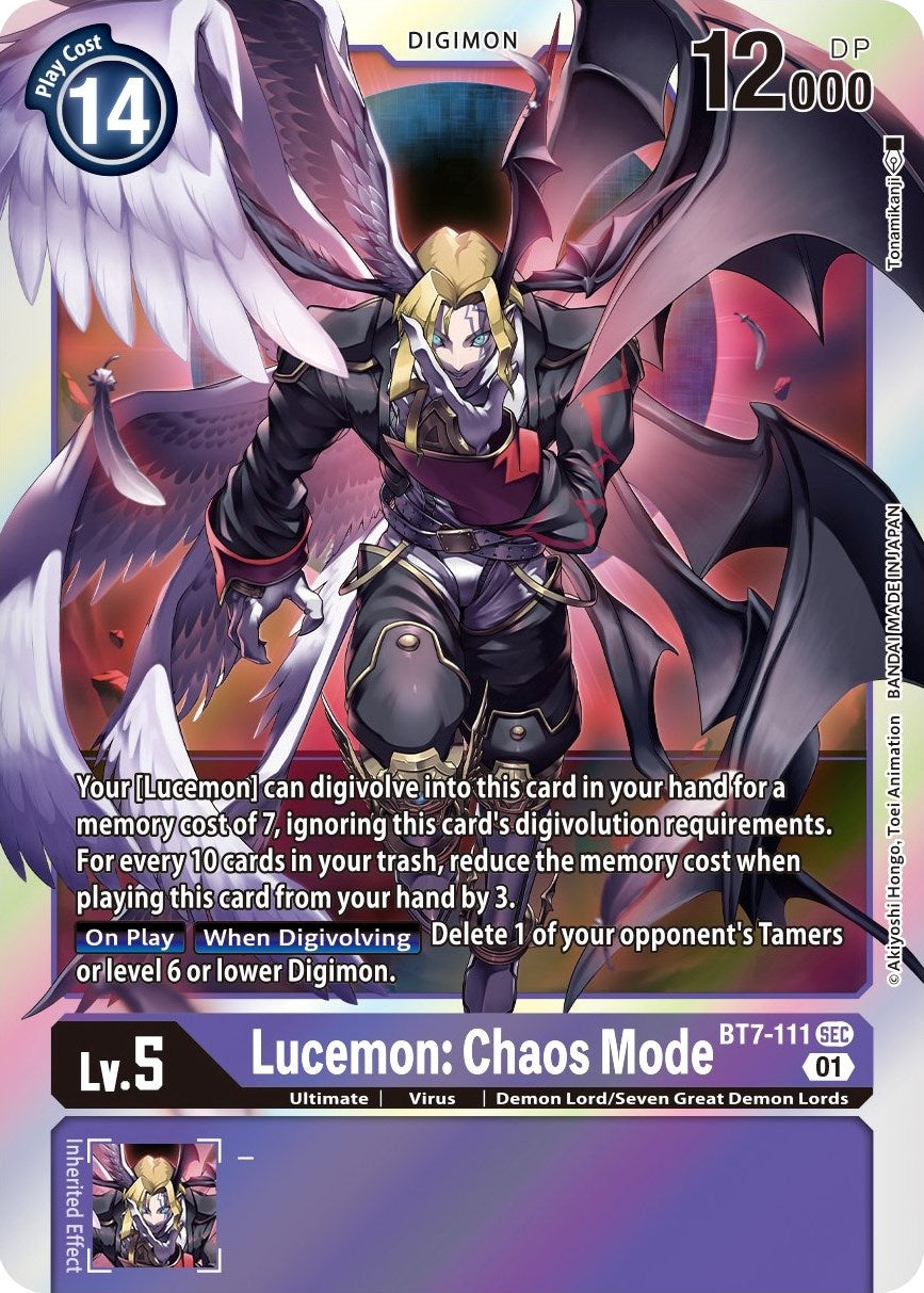 Lucemon: Chaos Mode (7111) [BT07] - Digimon Card Game Single