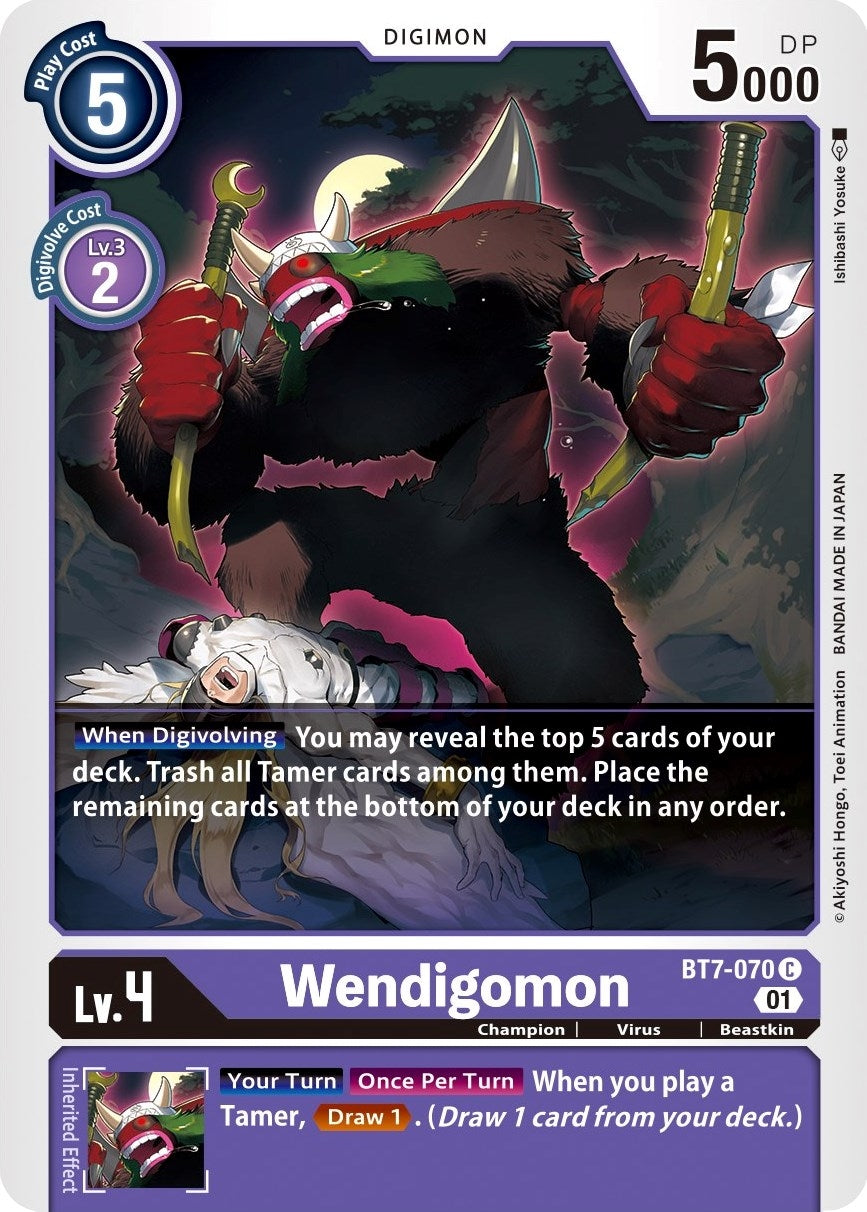 Wendigomon (7070) [BT07] - Digimon Card Game Single