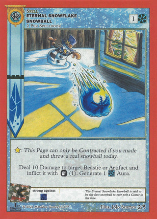 Eternal Snowflake Snowball (First Edition) (2) (HOLIP) - MetaZoo Single