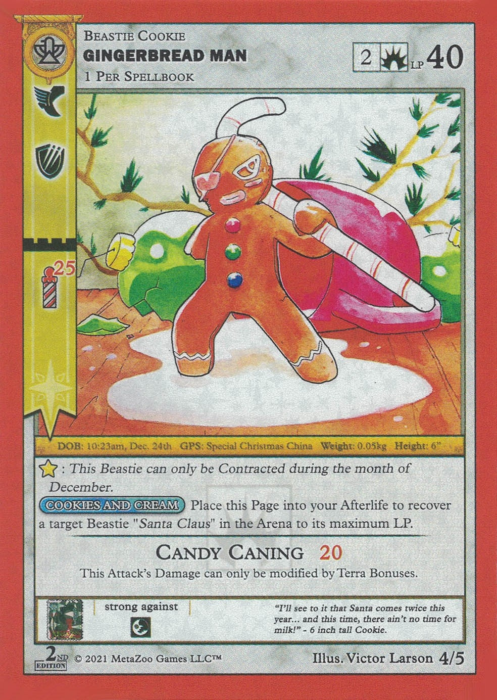 Gingerbread Man (Second Edition) (4) (HOLIP) - MetaZoo Single