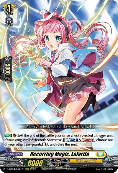Recurring Magic Lalarita (4012) [D-BT04] - Cardfight Vanguard Single