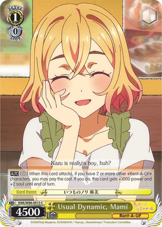 Usual Dynamic Mami (86013) [KNK/W86] - Weiss Schwarz Single