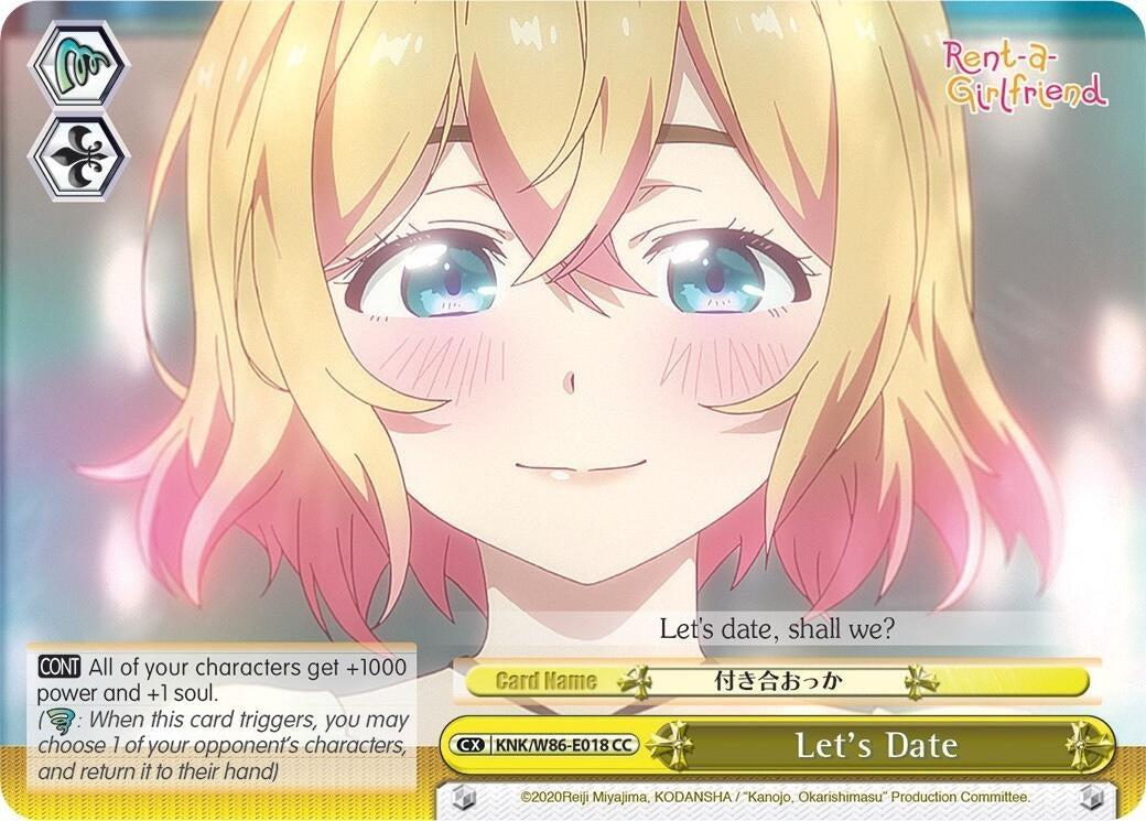 Let’s Date (86018) [KNK/W86] - Weiss Schwarz Single