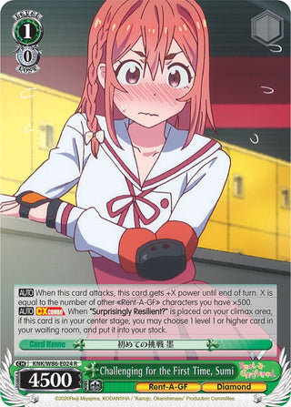 Challenging for the First Time Sumi (86024) [KNK/W86] - Weiss Schwarz Single