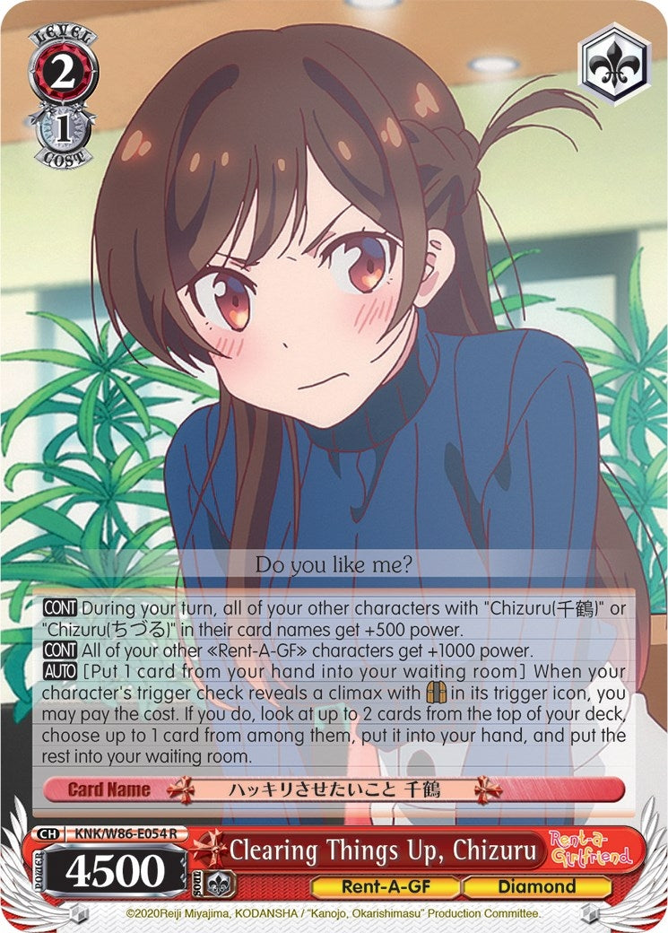 Clearing Things Up Chizuru (86054) [KNK/W86] - Weiss Schwarz Single