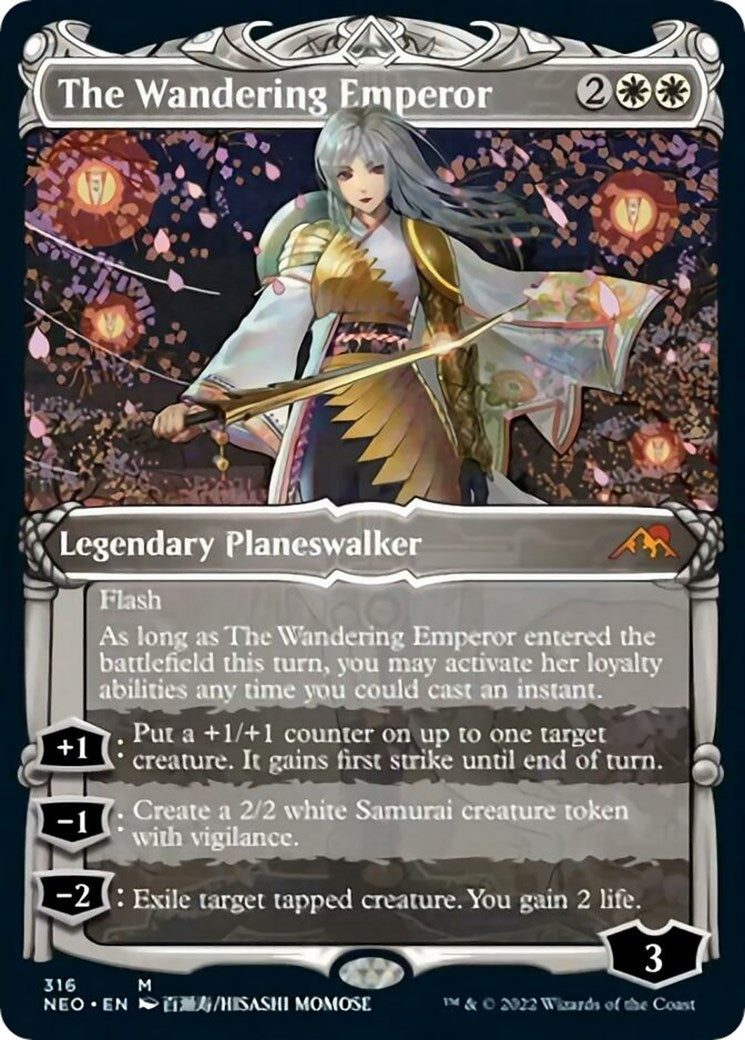 The Wandering Emperor (Showcase) (316) [NEO] - MTG Single