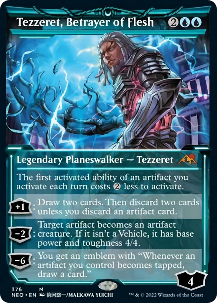 Tezzeret Betrayer of Flesh (Showcase) (376) [NEO] - MTG Single