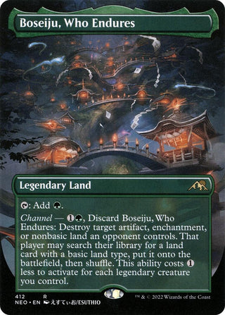 Boseiju Who Endures (Borderless) (412) [NEO] - MTG Single
