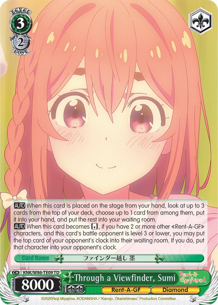 Through a Viewfinder Sumi (8609) [KNK/W86] - Weiss Schwarz Single