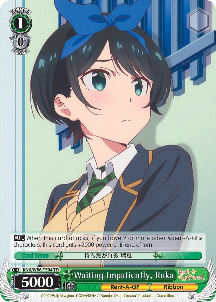 Waiting Impatiently Ruka (8604) [KNK/W86] - Weiss Schwarz Single