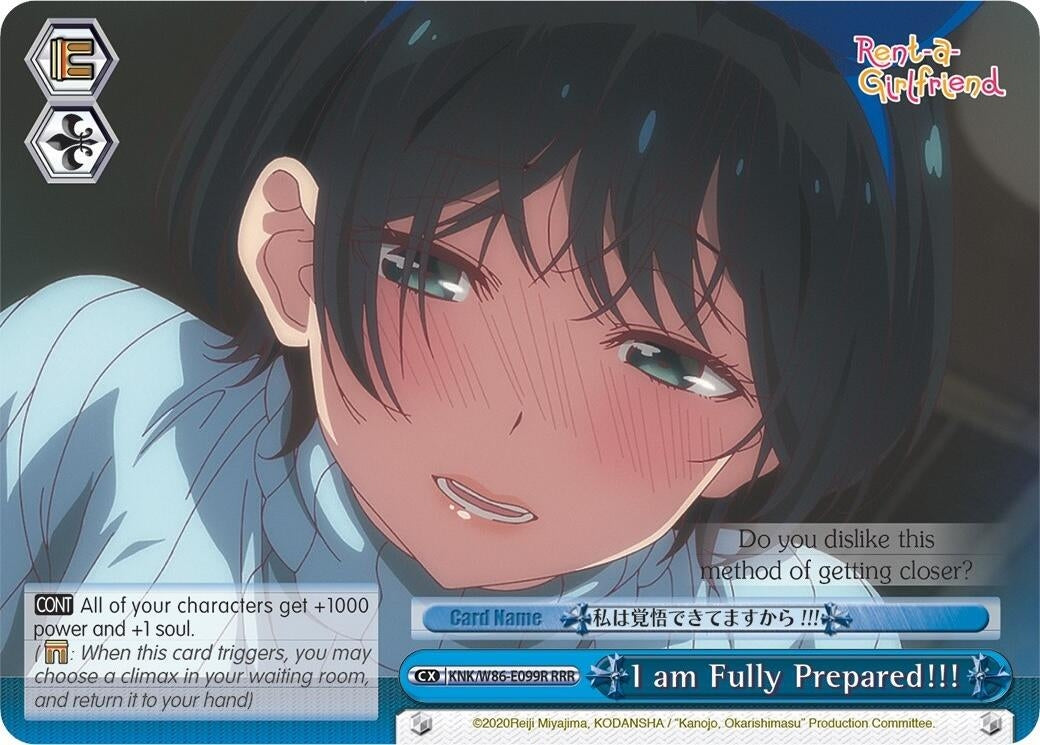 I am Fully Prepared!!! (RRR) (86099) [KNK/W86] - Weiss Schwarz Single