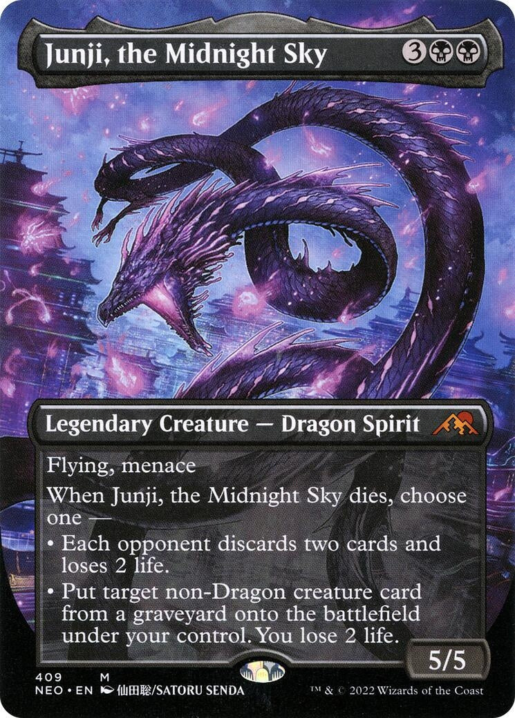 Junji the Midnight Sky (Borderless) (409) [NEO] - MTG Single