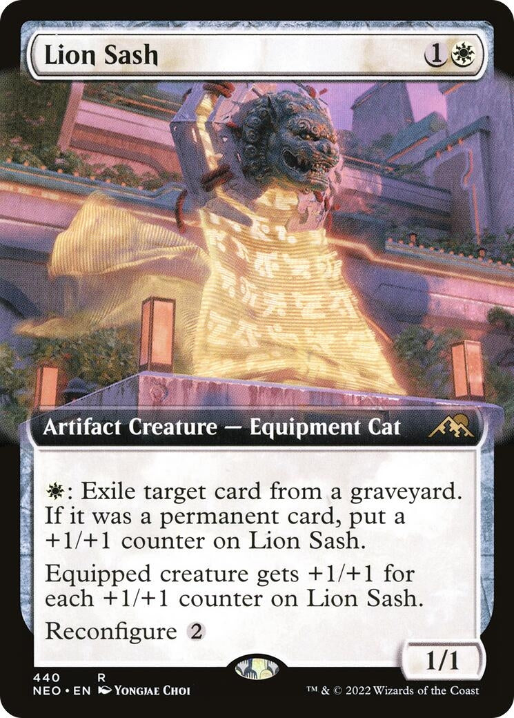 Lion Sash (Extended Art) (440) [NEO] - MTG Single