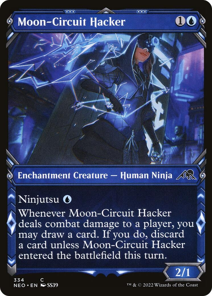 Moon-Circuit Hacker (Showcase) (334) [NEO] - MTG Single