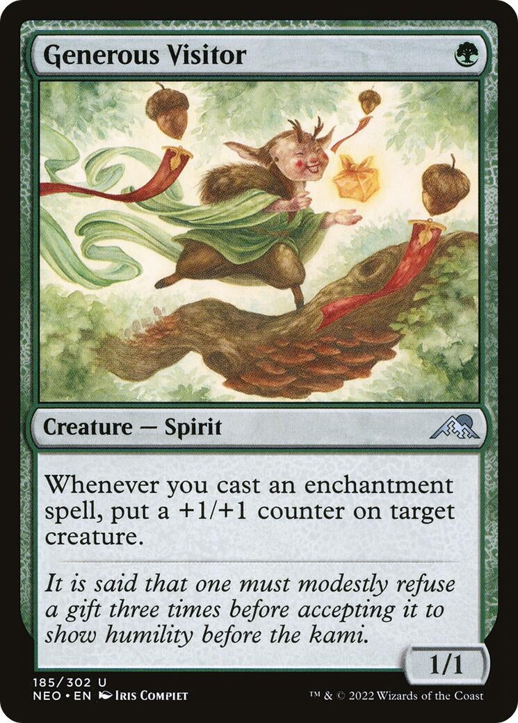 Generous Visitor (185) [NEO] - MTG Single