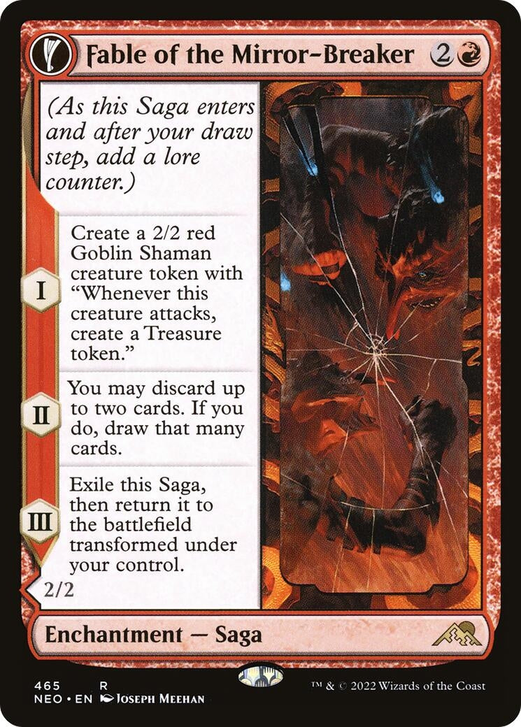 Fable of the Mirror-Breaker (Extended Art) (465) [NEO] - MTG Single