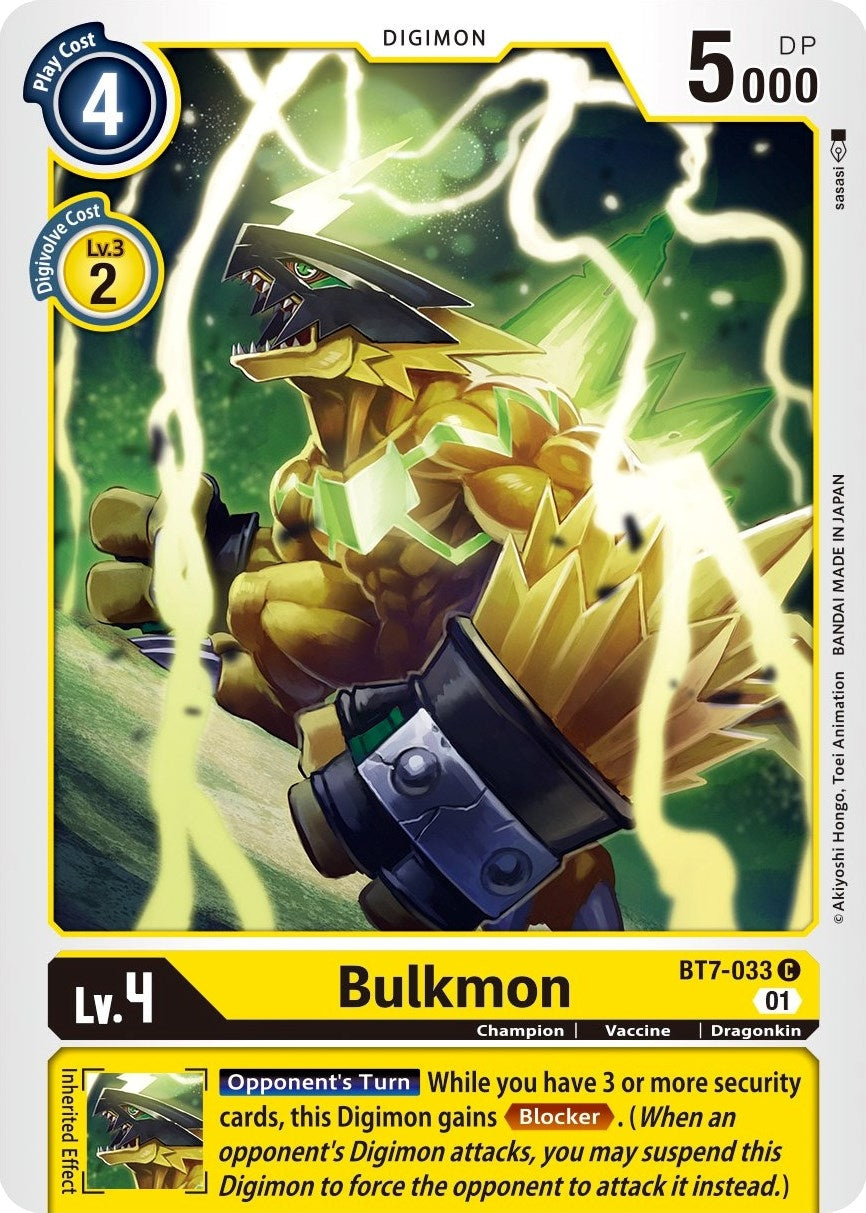 Bulkmon (7033) [BT07] - Digimon Card Game Single