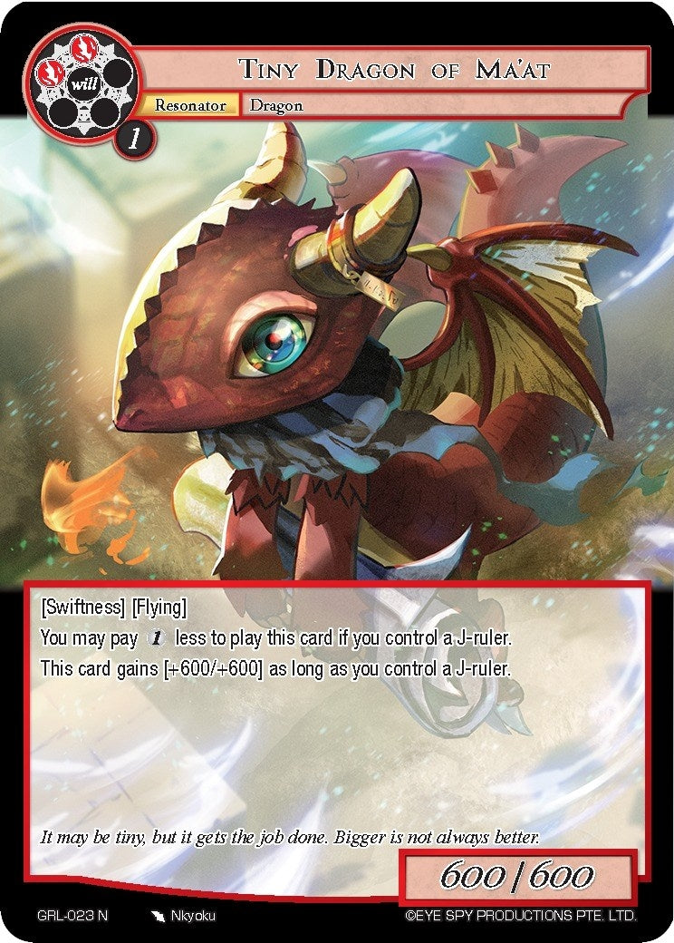 Tiny Dragon of Ma’at (23) [GGR] - Force of Will Single