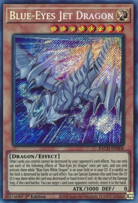 Blue-Eyes Jet Dragon (4) (BACH) - YuGiOh Single