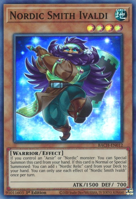 Nordic Smith Ivaldi (12) (BACH) - YuGiOh Single
