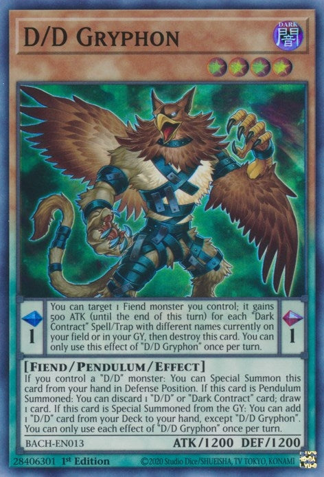 D/D Gryphon (13) (BACH) - YuGiOh Single