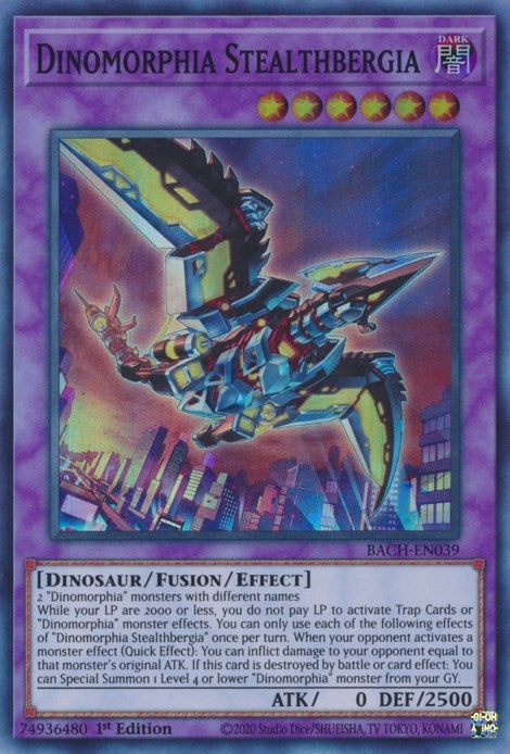 Dinomorphia Stealthbergia (39) (BACH) - YuGiOh Single