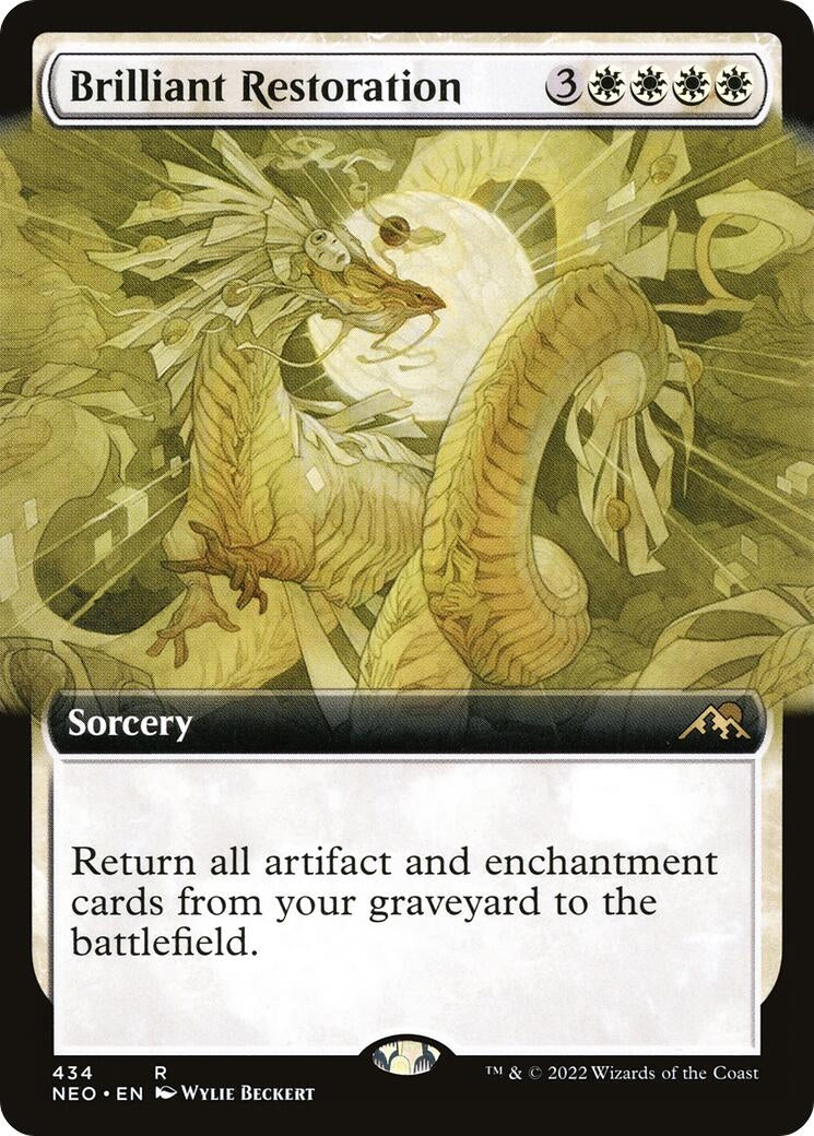 Brilliant Restoration (Extended Art) (434) [NEO] - MTG Single