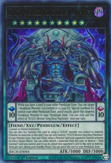 D/D/D Deviser King Deus Machinex (44) (BACH) - YuGiOh Single