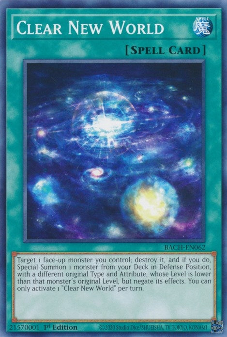 Clear New World (62) (BACH) - YuGiOh Single