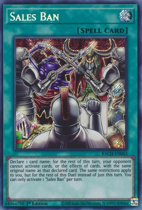 Sales Ban (63) (BACH) - YuGiOh Single