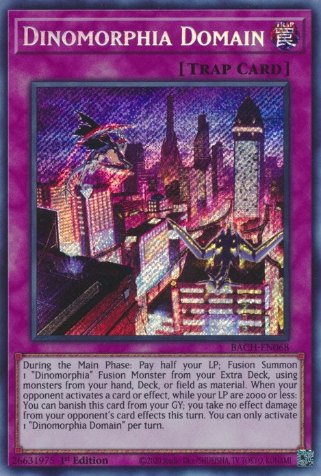 Dinomorphia Domain (68) (BACH) - YuGiOh Single