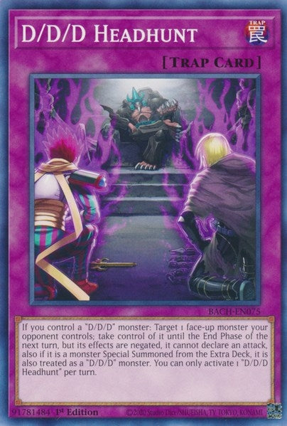 D/D/D Headhunt (75) (BACH) - YuGiOh Single