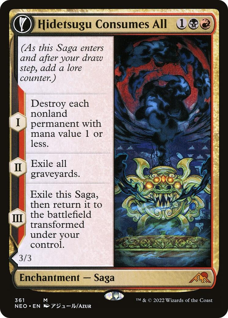 Hidetsugu Consumes All (Showcase) (361) [NEO] - MTG Single