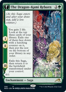 The Dragon-Kami Reborn (Showcase) (358) [NEO] - MTG Single
