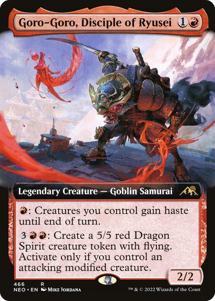 Goro-Goro Disciple of Ryusei (Extended Art) (466) [NEO] - MTG Single