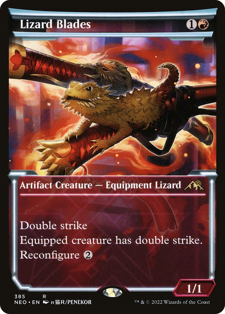 Lizard Blades (Showcase) (385) [NEO] - MTG Single