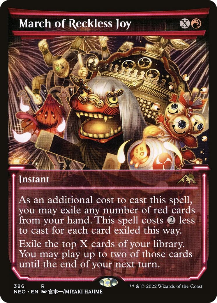 March of Reckless Joy (Showcase) (386) [NEO] - MTG Single