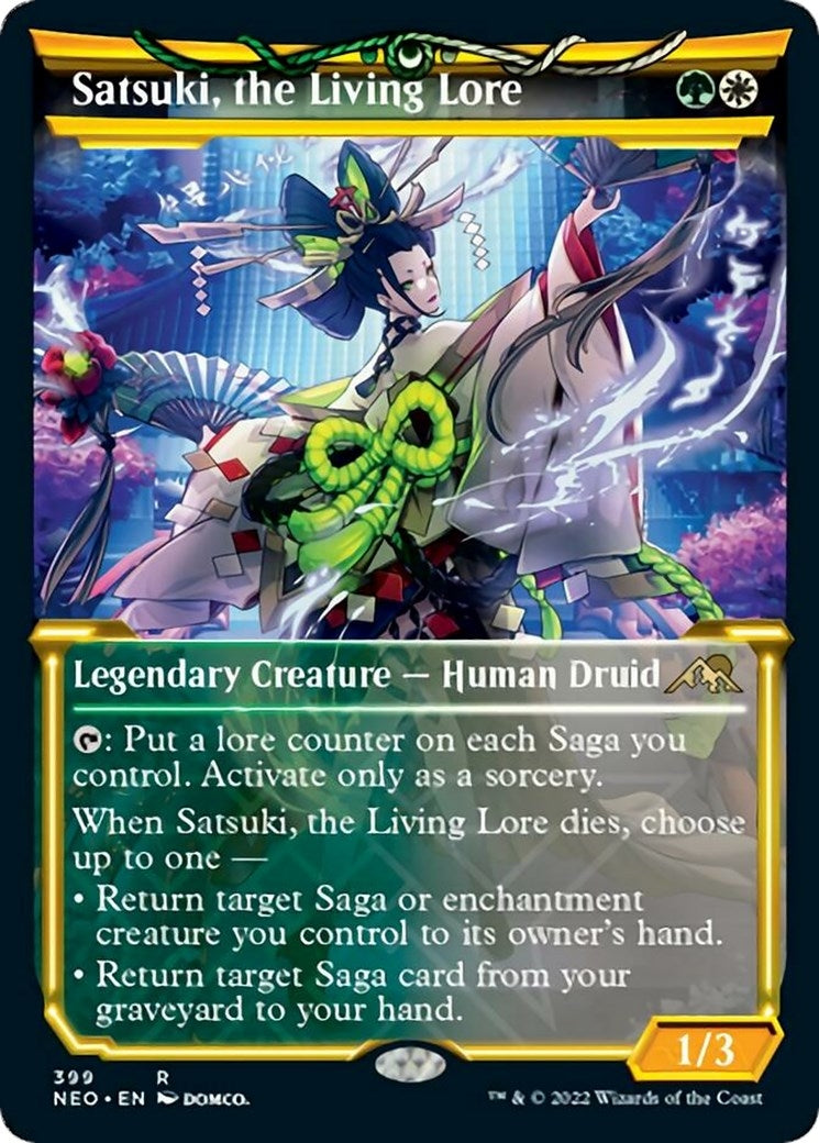 Satsuki the Living Lore (Showcase) (399) [NEO] - MTG Single